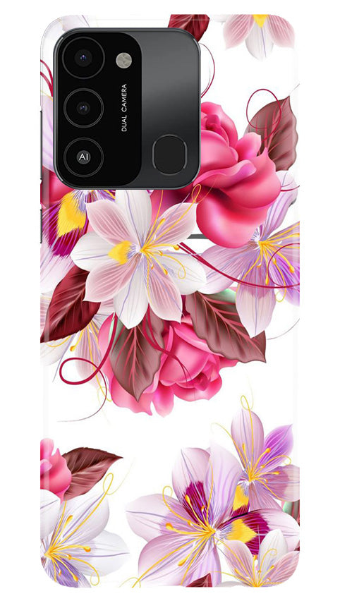 Beautiful flowers Mobile Back Case for Tecno Spark 8C (Design - 23) Beautiful flowers Case for Tecno Spark 8C