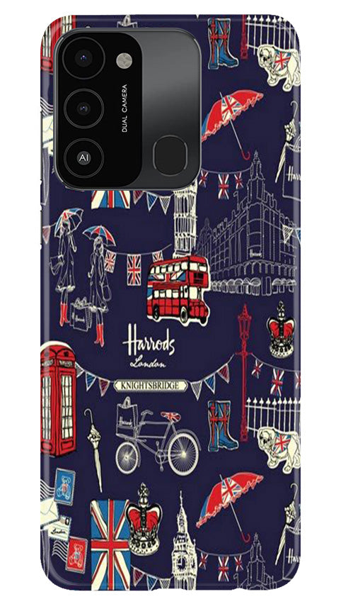 Love London Mobile Back Case for Tecno Spark 8C (Design - 75) Love London Case for Tecno Spark 8C