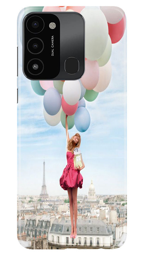 Girl with Baloon Mobile Back Case for Tecno Spark 8C (Design - 84) Girl with Baloon Case for Tecno Spark 8C
