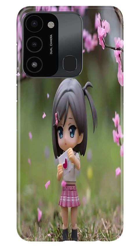 Cute Girl Mobile Back Case for Tecno Spark 8C (Design - 92) Cute Girl Case for Tecno Spark 8C