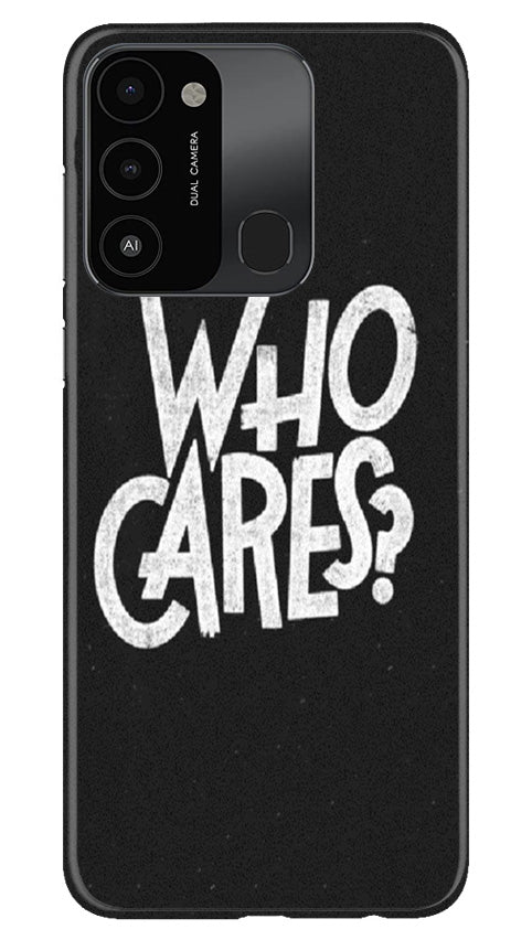 Who Cares Mobile Back Case for Tecno Spark 8C (Design - 94) Who Cares Case for Tecno Spark 8C