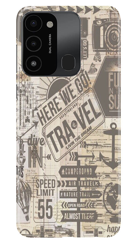 Travel Mobile Back Case for Tecno Spark 8C (Design - 104) Travel Case for Tecno Spark 8C (Design - 104)