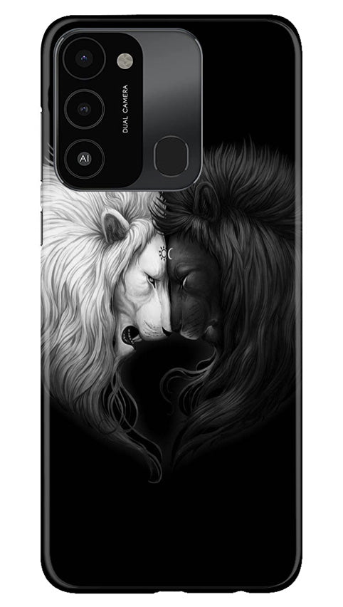 Dark White Lion Mobile Back Case for Tecno Spark 8C (Design - 140) Dark White Lion Case for Tecno Spark 8C (Design - 140)