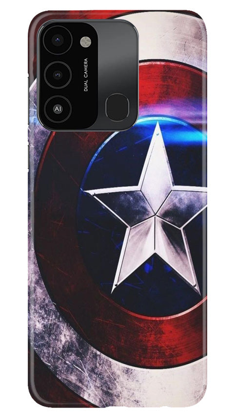 Captain America Mobile Back Case for Tecno Spark 8C (Design - 249) Captain America Case for Tecno Spark 8C (Design No. 218)