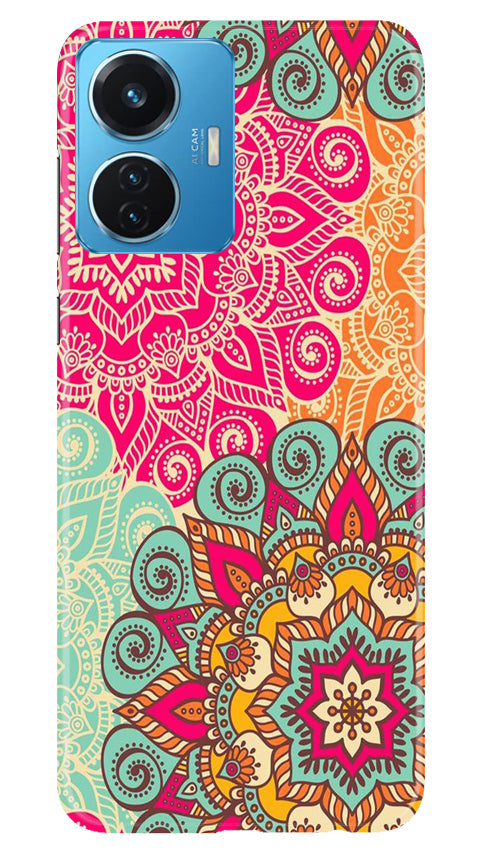 Rangoli art Mobile Back Case for Vivo T1 44W (Design - 6) Rangoli art Case for Vivo T1 44W