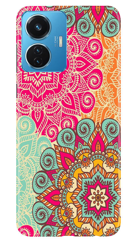 Rangoli art2 Mobile Back Case for Vivo T1 44W (Design - 29) Rangoli art2 Case for Vivo T1 44W