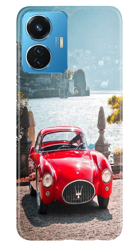Vintage Car Mobile Back Case for Vivo T1 44W (Design - 51) Vintage Car Case for Vivo T1 44W