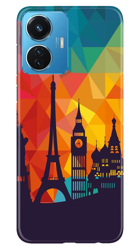 Eiffel Tower2 Mobile Back Case for Vivo T1 44W (Design - 91) Eiffel Tower2 Case for Vivo T1 44W