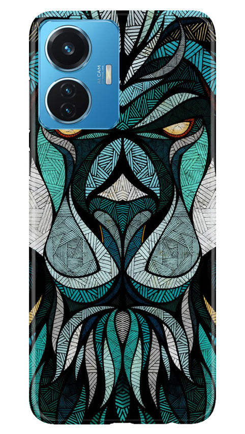 Lion Mobile Back Case for Vivo T1 44W (Design - 97) Lion Case for Vivo T1 44W