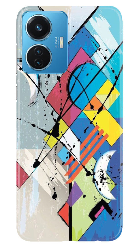 Modern Art Mobile Back Case for Vivo T1 44W (Design - 203) Modern Art Case for Vivo T1 44W (Design No. 203)