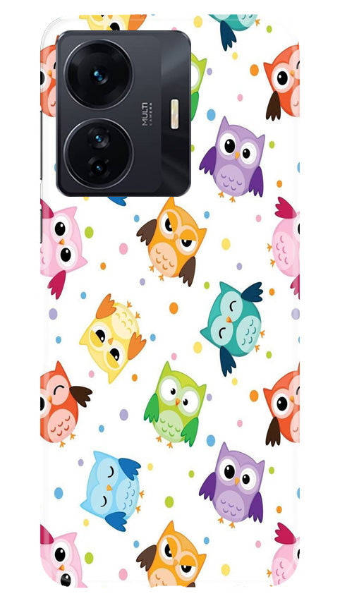 Owl Baground Pattern shore Mobile Back Case for Vivo IQOO Z6 5G (Design - 13) Owl Baground Pattern shore Case for Vivo IQOO Z6 5G