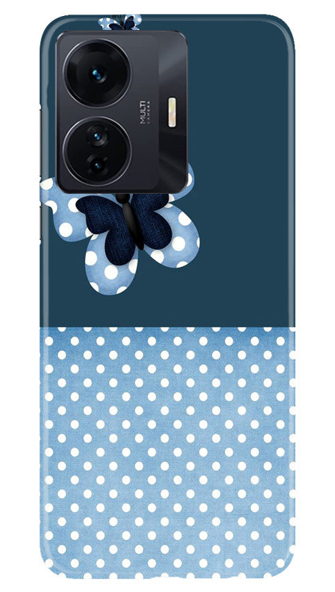 White dots Butterfly Mobile Back Case for Vivo T1 Pro 5G (Design - 31) White dots Butterfly Case for Vivo T1 Pro 5G