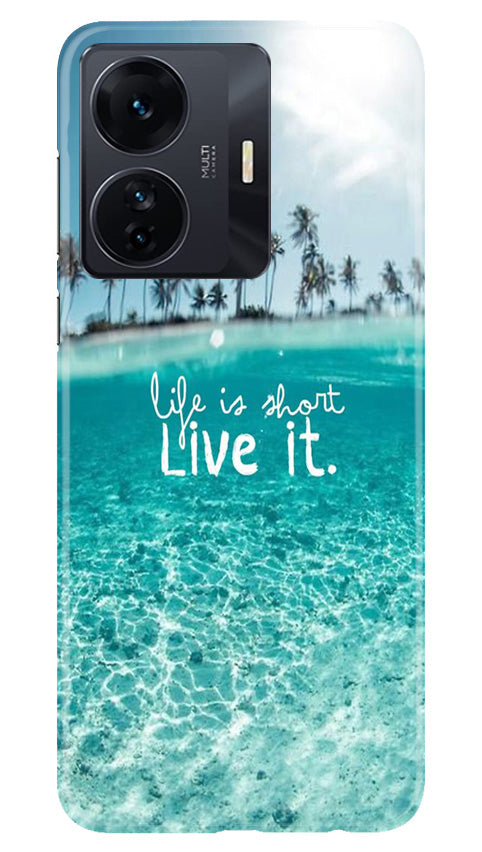 Life is short live it Mobile Back Case for Vivo T1 Pro 5G (Design - 45) Life is short live it Case for Vivo T1 Pro 5G