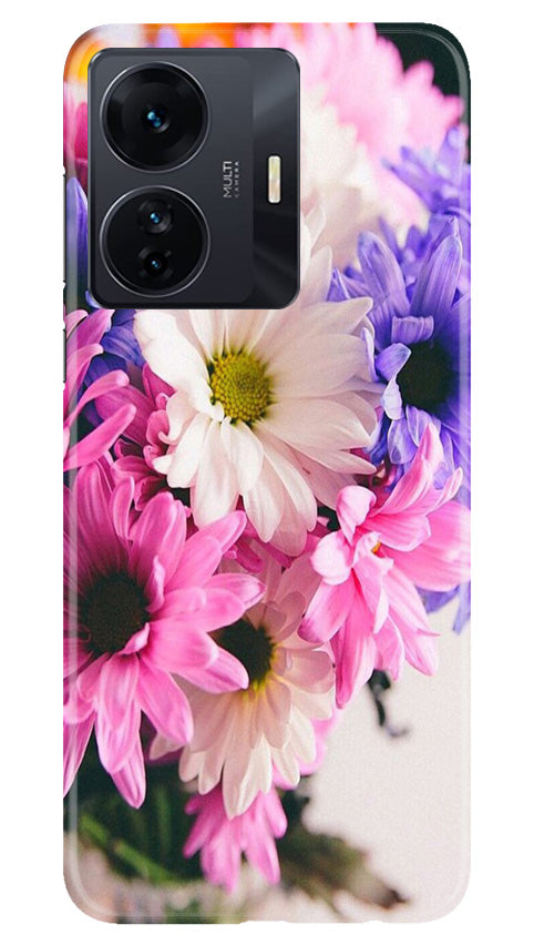 Coloful Daisy Mobile Back Case for Vivo T1 Pro 5G (Design - 73) Coloful Daisy Case for Vivo T1 Pro 5G
