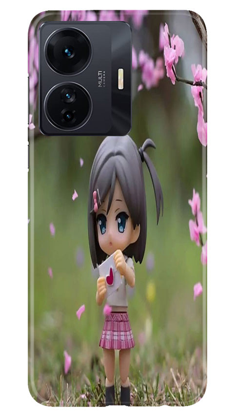 Cute Girl Mobile Back Case for Vivo IQOO Z6 5G (Design - 92) Cute Girl Case for Vivo IQOO Z6 5G