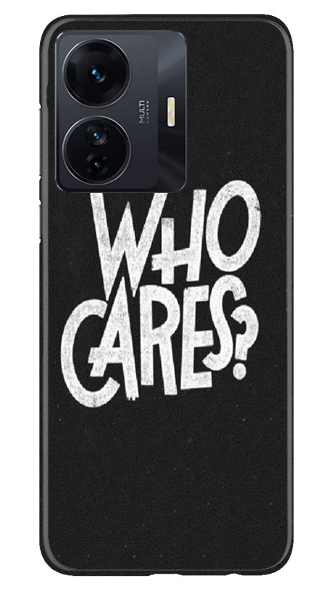 Who Cares Mobile Back Case for Vivo IQOO Z6 5G (Design - 94) Who Cares Case for Vivo IQOO Z6 5G