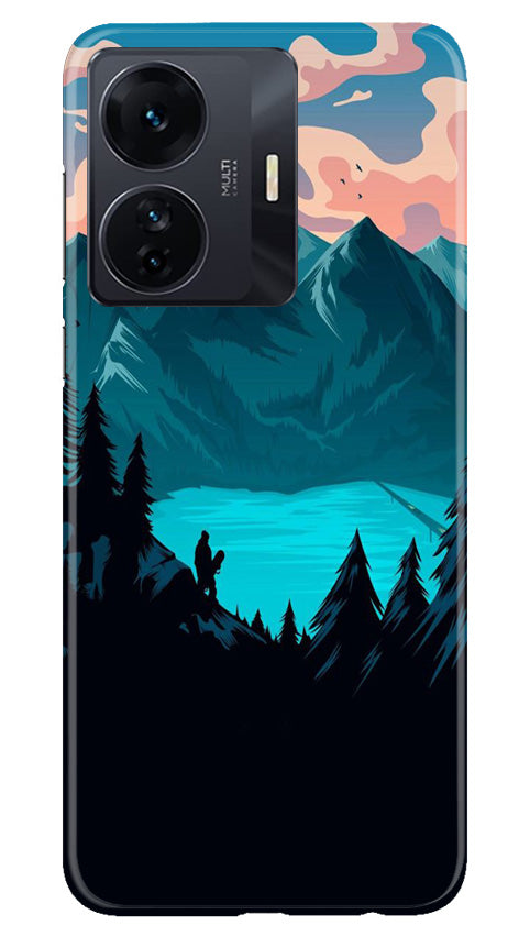 Mountains Mobile Back Case for Vivo IQOO Z6 5G (Design - 155) Mountains Case for Vivo IQOO Z6 5G (Design - 155)