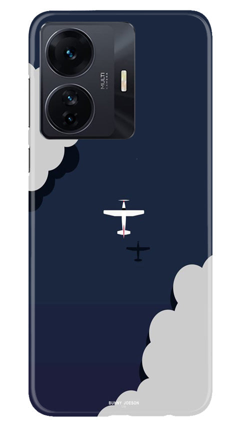 Clouds Plane Mobile Back Case for Vivo T1 Pro 5G (Design - 165) Clouds Plane Case for Vivo T1 Pro 5G (Design - 165)