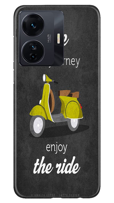 Vintage Scooter Mobile Back Case for Vivo T1 Pro 5G (Design - 229) Vintage Scooter Case for Vivo T1 Pro 5G (Design No. 229)