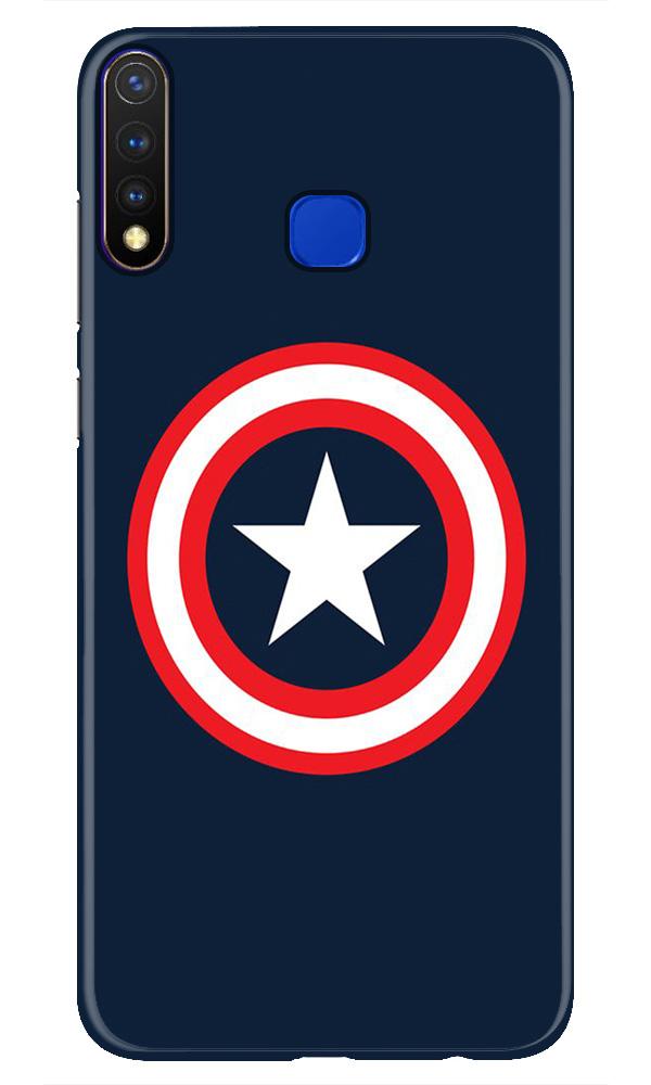 Captain America Mobile Back Case for Vivo U20 (Design - 42) Captain America Case for Vivo U20