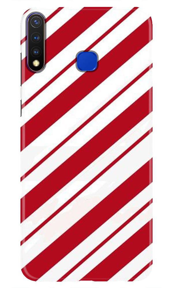 Red White Mobile Back Case for Vivo Y19 (Design - 44) Red White Case for Vivo Y19