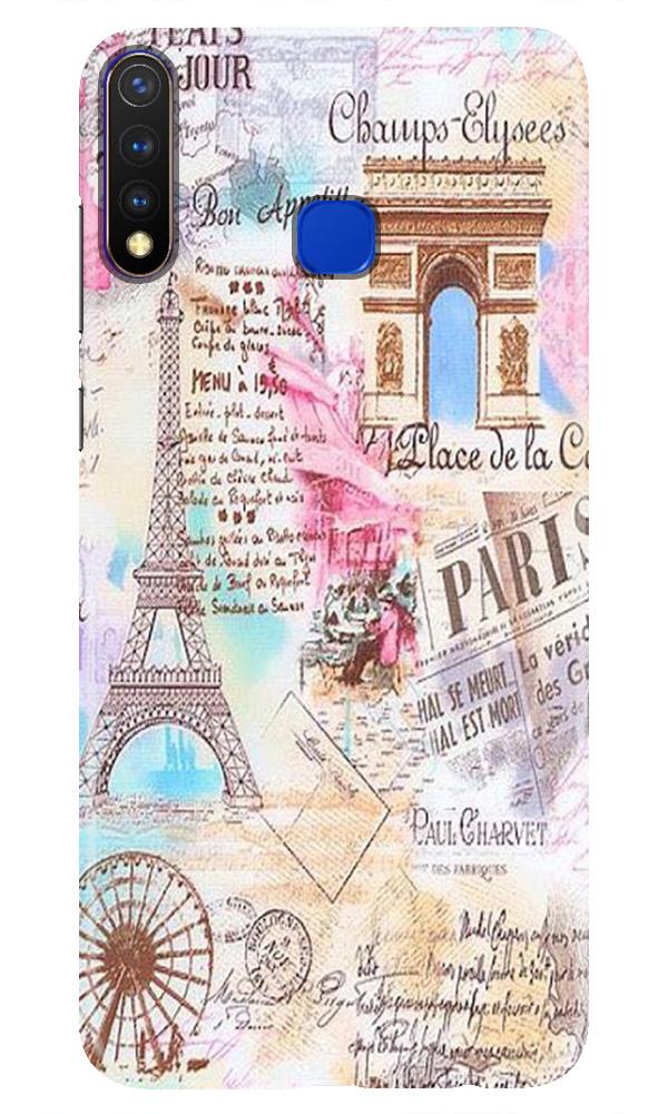 Paris Eiftel Tower Mobile Back Case for Vivo U20 (Design - 54) Paris Eiftel Tower Case for Vivo U20