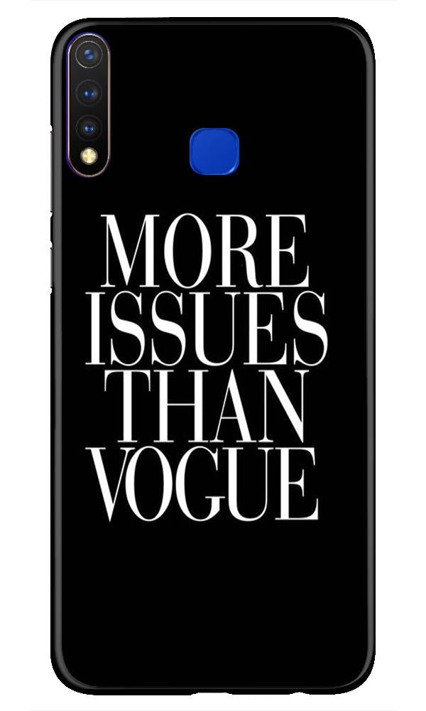 More Issues than Vague Mobile Back Case for Vivo Y19 (Design - 74) More Issues than Vague Case for Vivo Y19