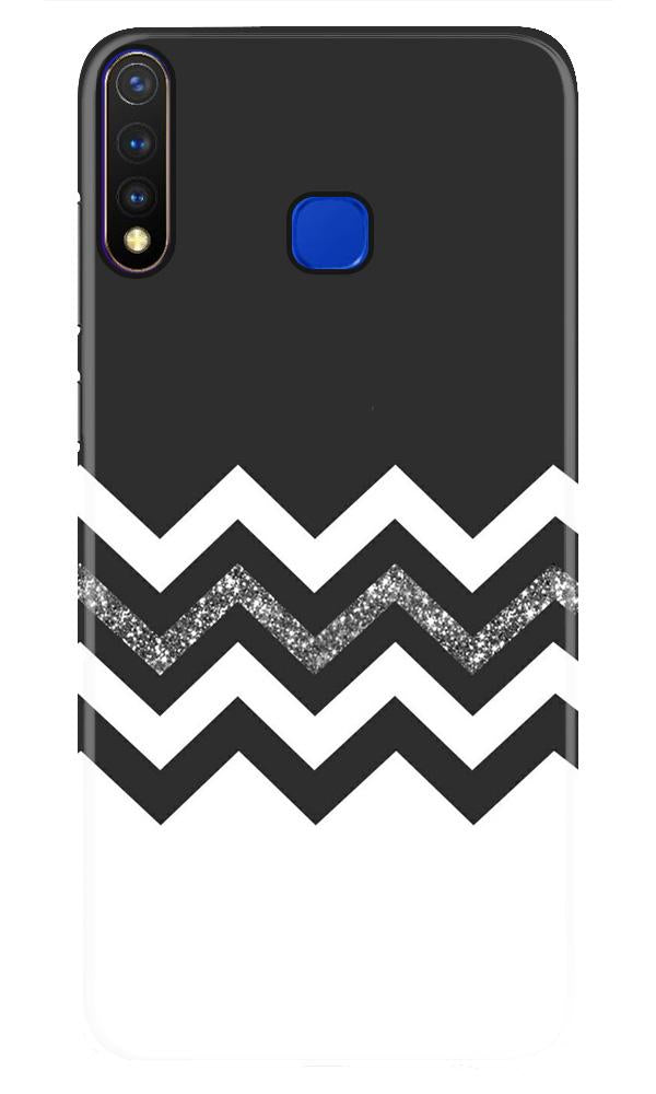 Black white Pattern2Mobile Back Case for Vivo Y19 (Design - 83) Black white Pattern2Case for Vivo Y19