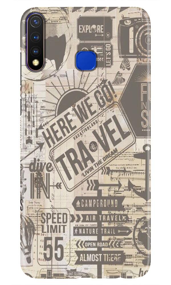 Travel Mobile Back Case for Vivo Y19 (Design - 104) Travel Case for Vivo Y19 (Design - 104)