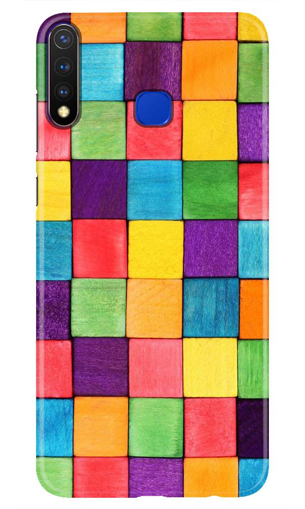 Colorful Square Mobile Back Case for Vivo Y19 (Design - 218) Colorful Square Case for Vivo Y19 (Design No. 218)