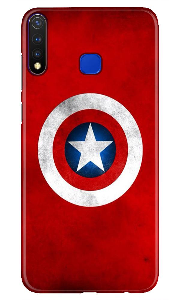 Captain America Mobile Back Case for Vivo Y19 (Design - 249) Captain America Case for Vivo Y19 (Design No. 249)