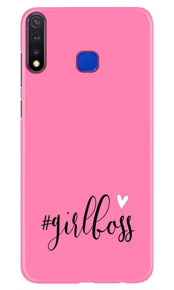 Girl Boss Pink Mobile Back Case for Vivo U20 (Design - 269) Girl Boss Pink Case for Vivo U20 (Design No. 269)