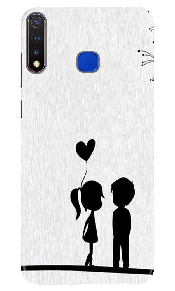 Cute Kid Couple Mobile Back Case for Vivo Y19 (Design - 283) Cute Kid Couple Case for Vivo Y19 (Design No. 283)