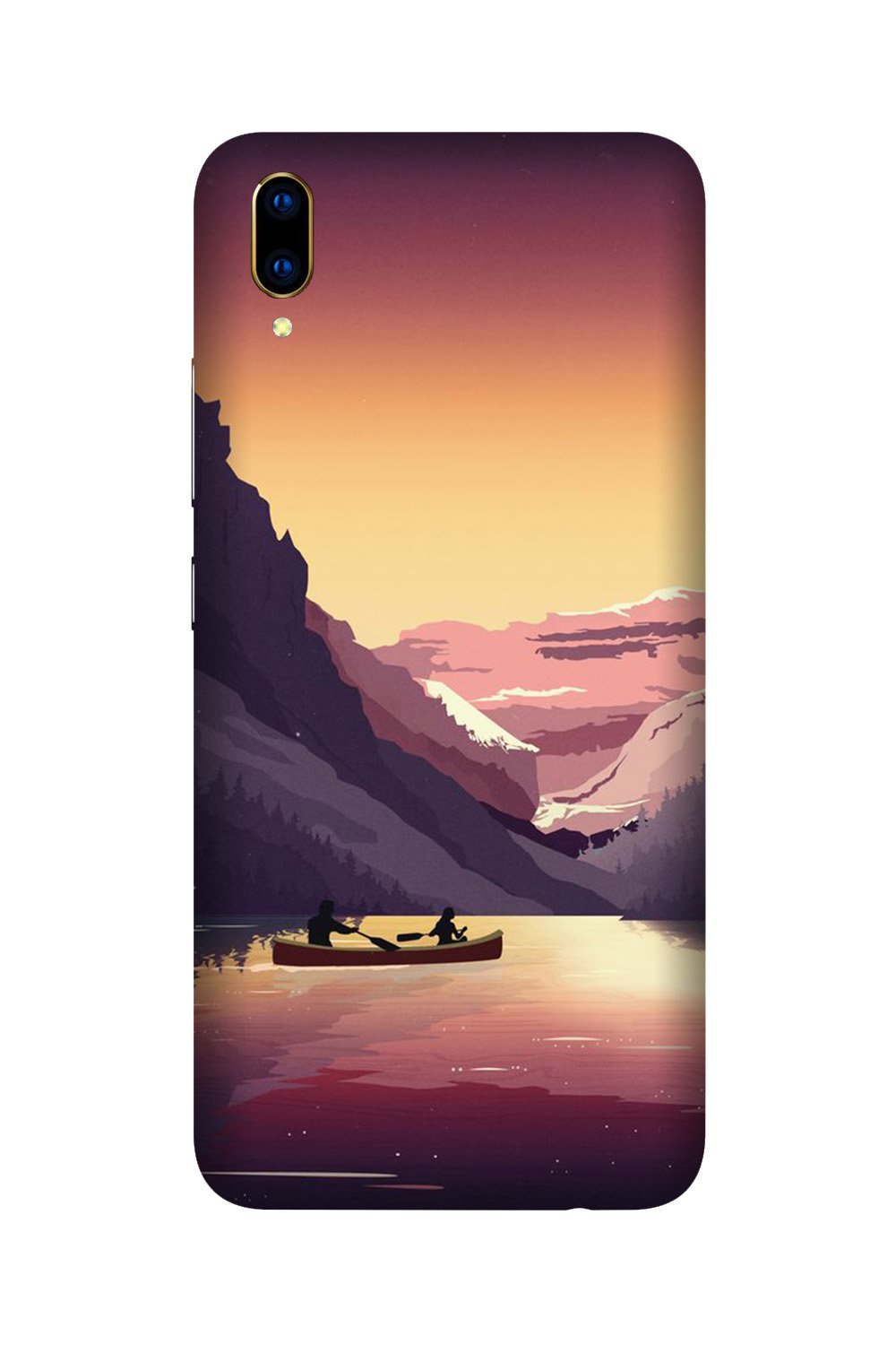 Mountains Boat Case for Vivo Y90 (Design - 181) Mountains Boat Case for Vivo Y90 (Design - 181)