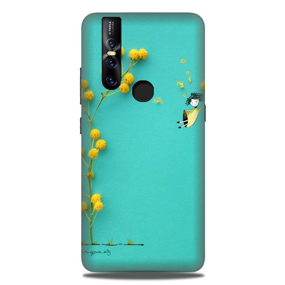 Flowers Girl Case for Vivo V15 (Design No. 216) Flowers Girl Case for Vivo V15 (Design No. 216)