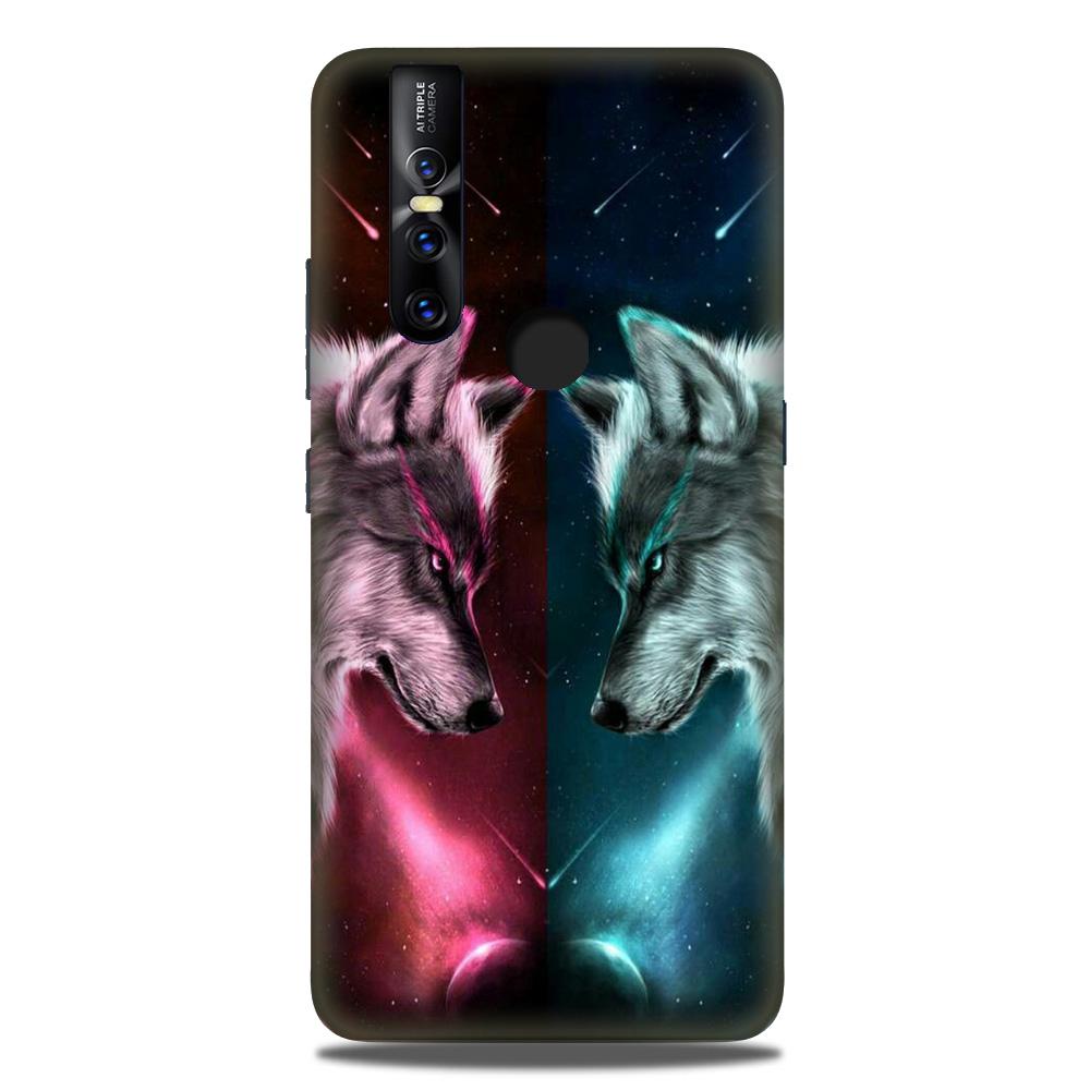 Wolf fight Case for Vivo V15 (Design No. 221) Wolf fight Case for Vivo V15 (Design No. 221)
