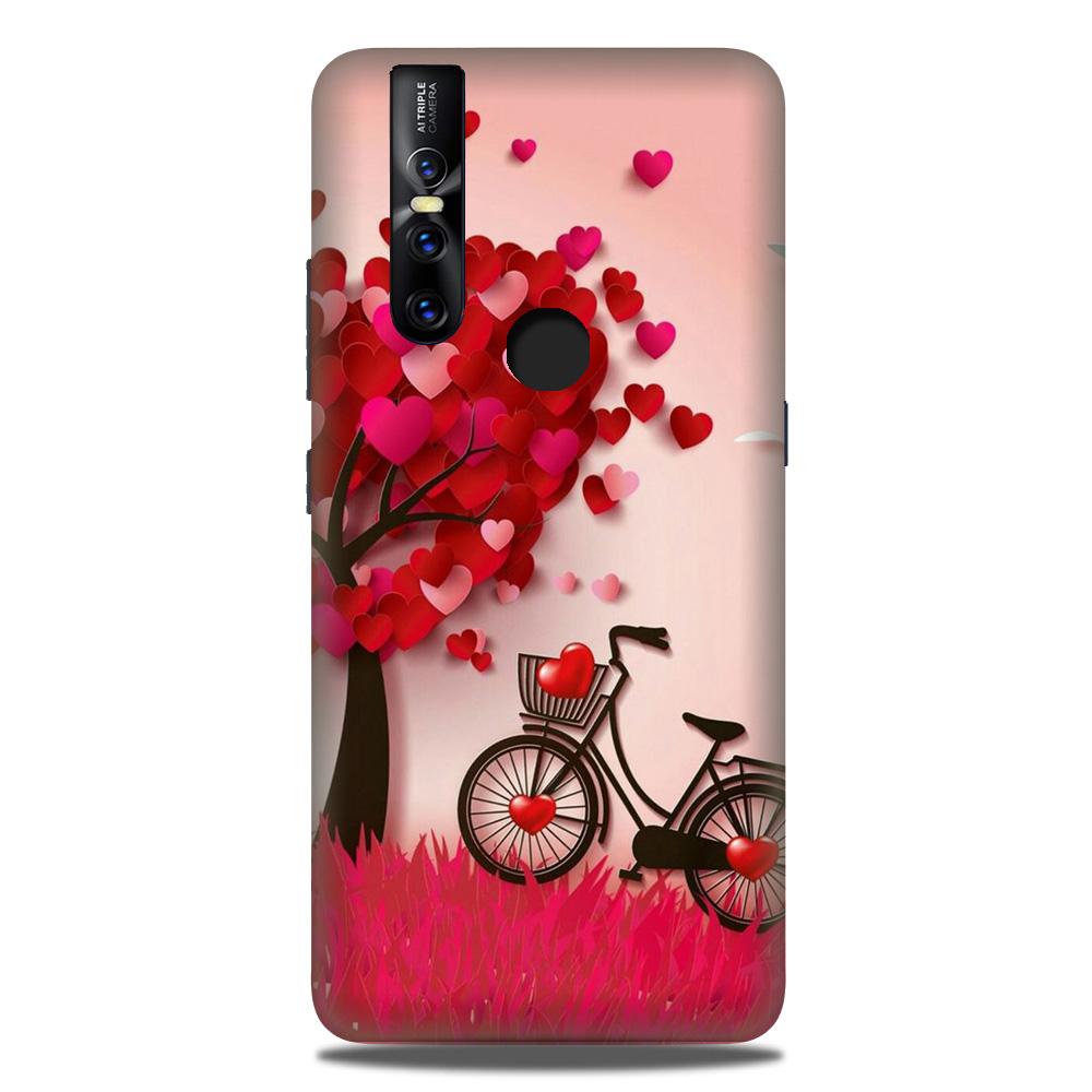 Red Heart Cycle Case for Vivo V15 (Design No. 222) Red Heart Cycle Case for Vivo V15 (Design No. 222)
