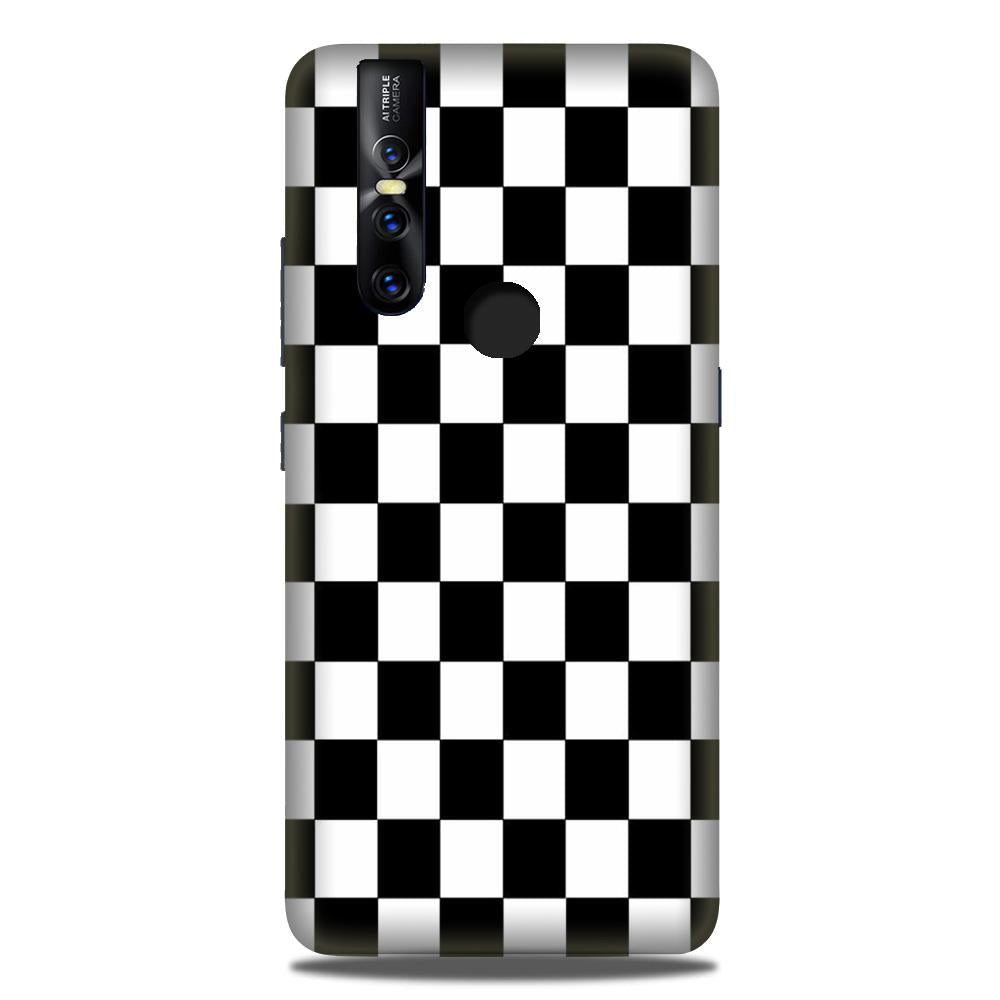 Black White Boxes Mobile Back Case for Vivo V15 (Design - 372) Black White Boxes Mobile Back Case for Vivo V15 (Design - 372)