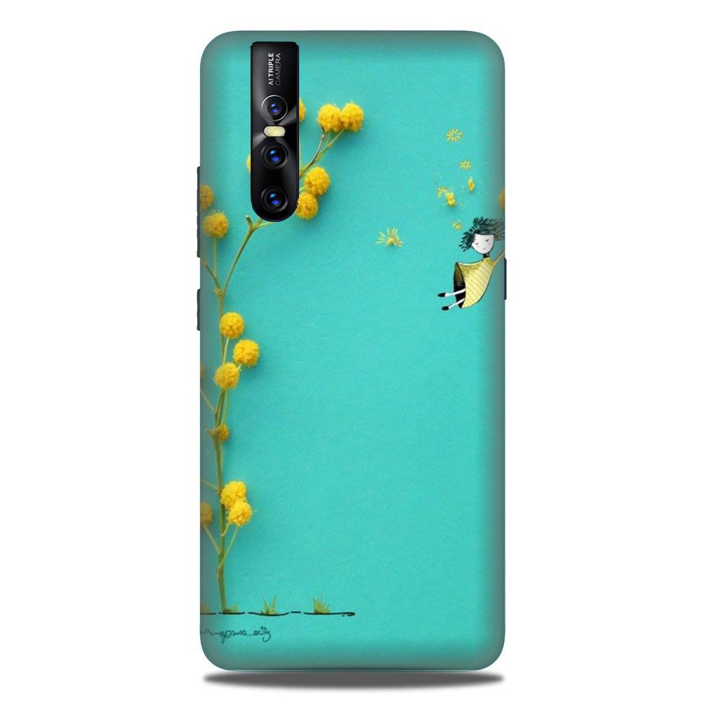 Flowers Girl Case for Vivo V15 Pro (Design No. 216) Flowers Girl Case for Vivo V15 Pro (Design No. 216)