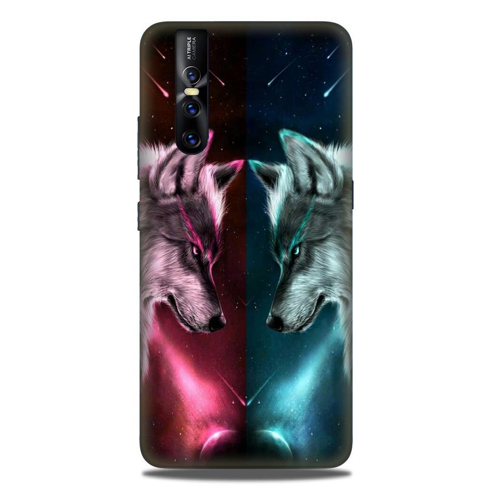 Wolf fight Case for Vivo V15 Pro (Design No. 221) Wolf fight Case for Vivo V15 Pro (Design No. 221)