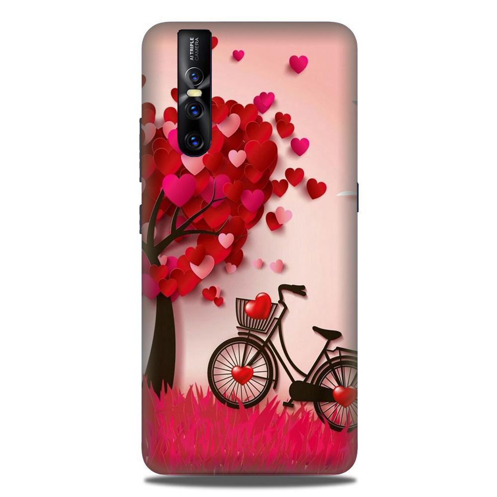 Red Heart Cycle Case for Vivo V15 Pro (Design No. 222) Red Heart Cycle Case for Vivo V15 Pro (Design No. 222)