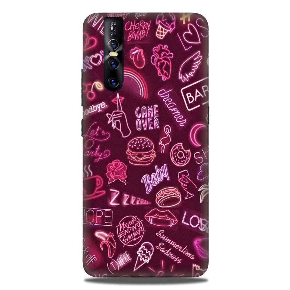 Party Theme Mobile Back Case for Vivo V15 Pro (Design - 392) Party Theme Mobile Back Case for Vivo V15 Pro (Design - 392)