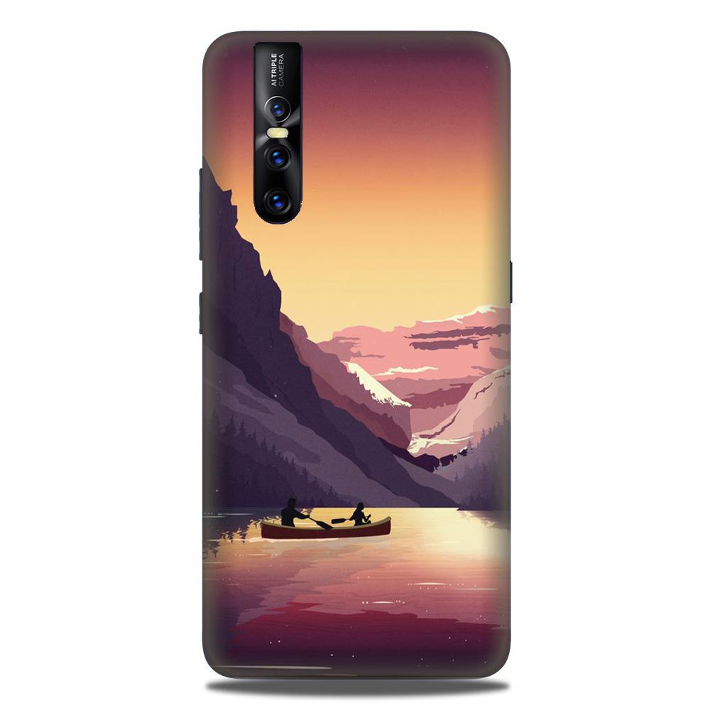 Mountains Boat Case for Vivo V15 Pro (Design - 181) Mountains Boat Case for Vivo V15 Pro (Design - 181)