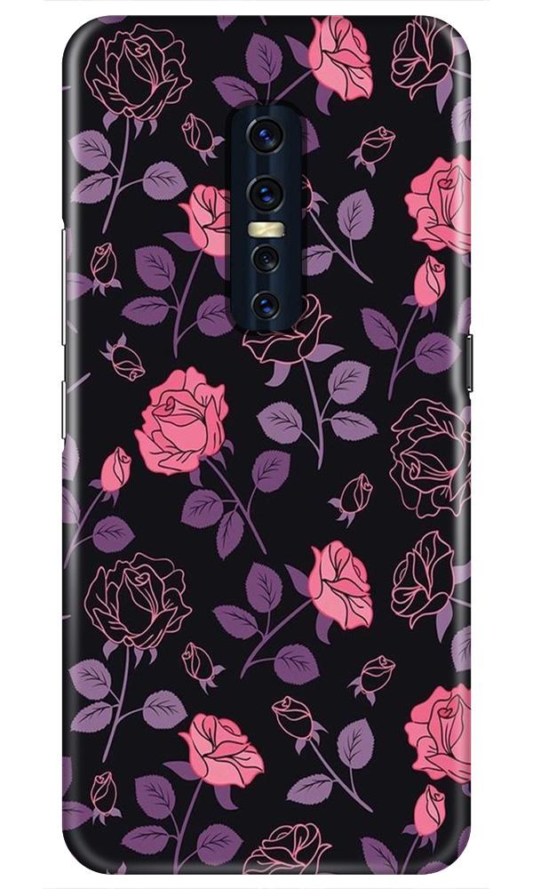 Rose Black Background Case for Vivo V17 Pro Rose Black Background Case for Vivo V17 Pro