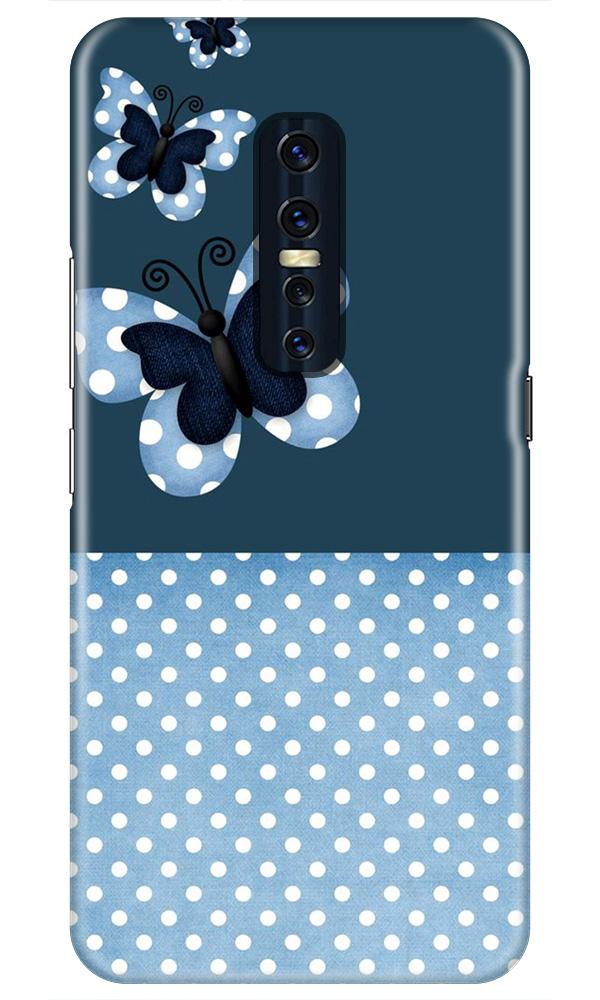 White dots Butterfly Case for Vivo V17 Pro White dots Butterfly Case for Vivo V17 Pro