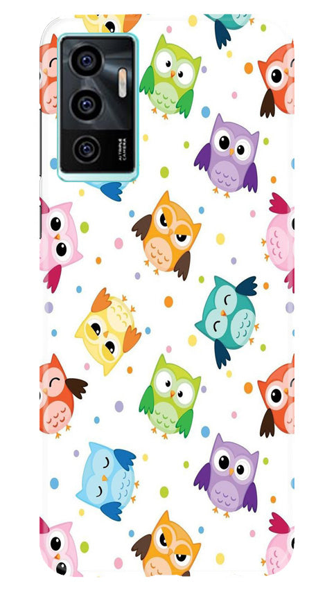 Owl Baground Pattern shore Mobile Back Case for Vivo V23E 5G (Design - 13) Owl Baground Pattern shore Case for Vivo V23E 5G