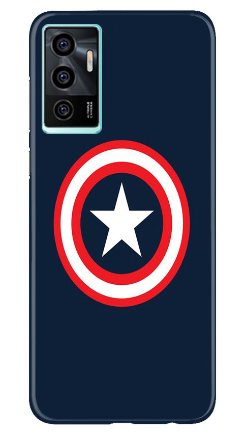 Captain America Mobile Back Case for Vivo V23E 5G (Design - 42) Captain America Case for Vivo V23E 5G