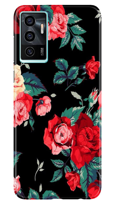 Red Rose2 Mobile Back Case for Vivo V23E 5G (Design - 81) Red Rose2 Case for Vivo V23E 5G