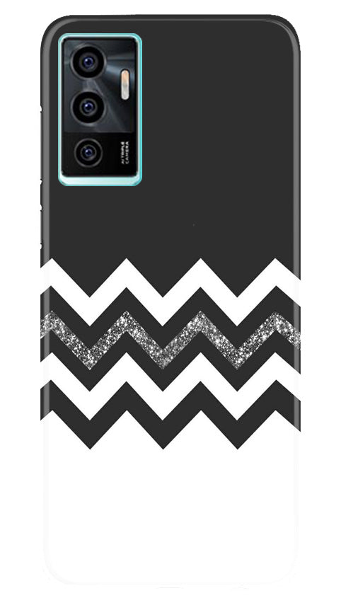Black white Pattern2Mobile Back Case for Vivo V23E 5G (Design - 83) Black white Pattern2Case for Vivo V23E 5G