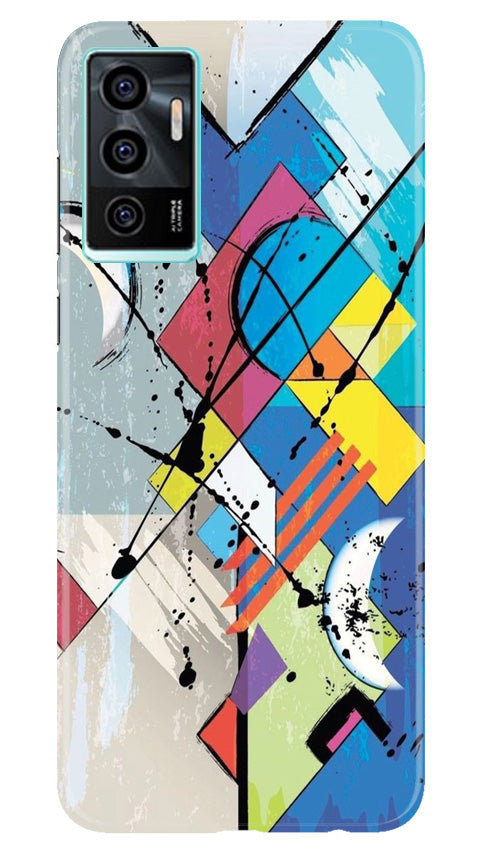 Modern Art Mobile Back Case for Vivo V23E 5G (Design - 203) Modern Art Case for Vivo V23E 5G (Design No. 203)